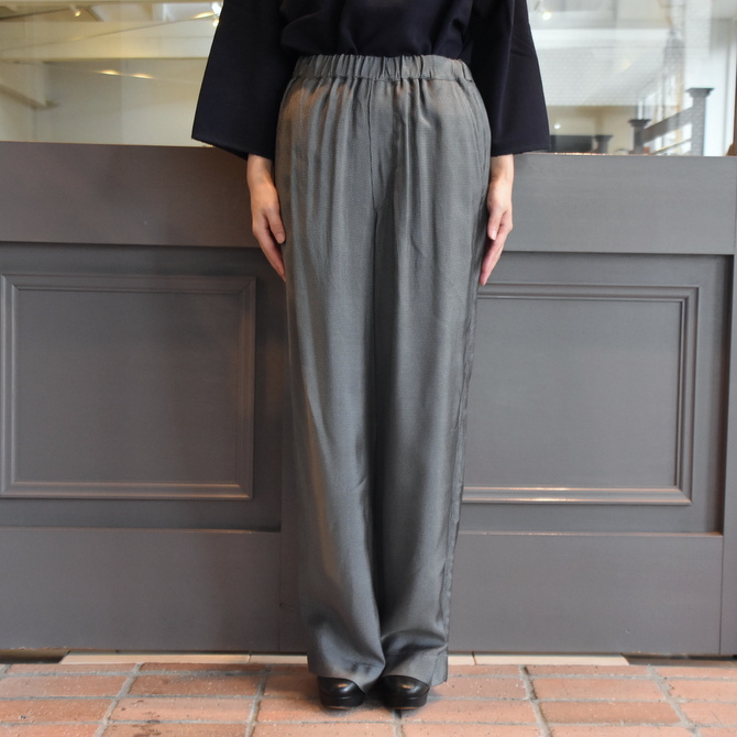 YLÉVE(イレーヴ) VISCOSE CHECK TROUSERS #168-0240021(2)