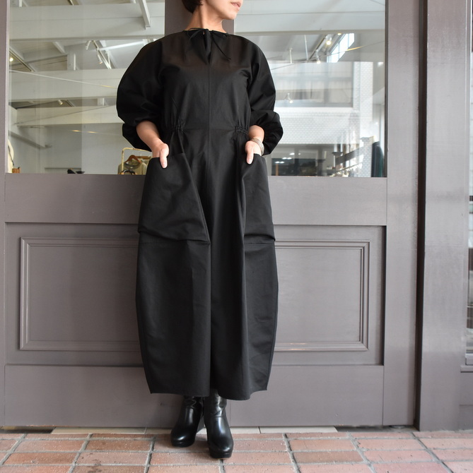 TENNE HANDCRAFTED MODERN(テン ハンドクラフテッドモダン) VOLUME SLEEVE DRESS #0014DR(2)