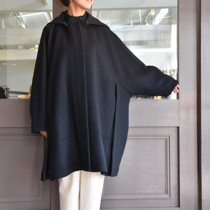 TENNE HANDCRAFTED MODERN(テン ハンドクラフテッドモダン) SUPER 180'S WOOL CAPE WITH HOOD #0020CT(2)