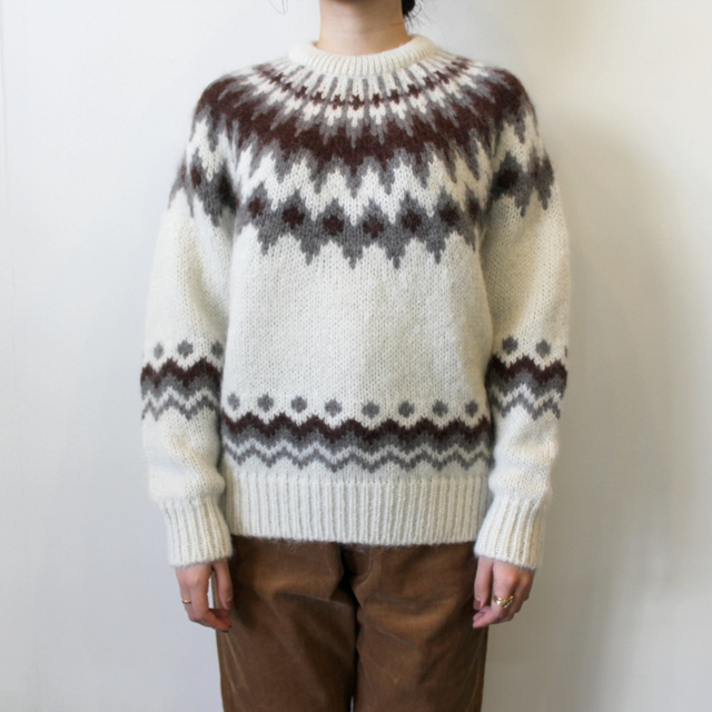 BATONER(バトナー)【20AW】women MOHAIR NORDIC CREW NECK(2色展開)_BN-20FL-054【K】(2)