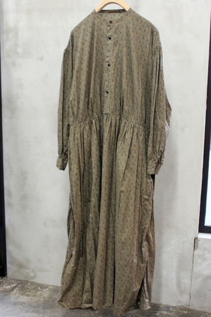 TOUJOURS(トゥジュー)【20AW】Classic Floral Print Gathered Dress_MM33FD01【K】(2)