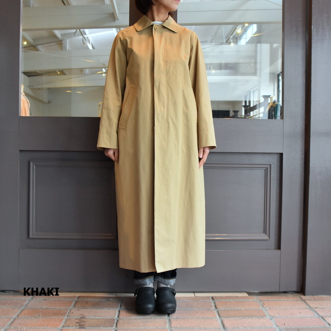 YAECA(ヤエカ) ステンカラーコートロング KHAKI #61503(2)