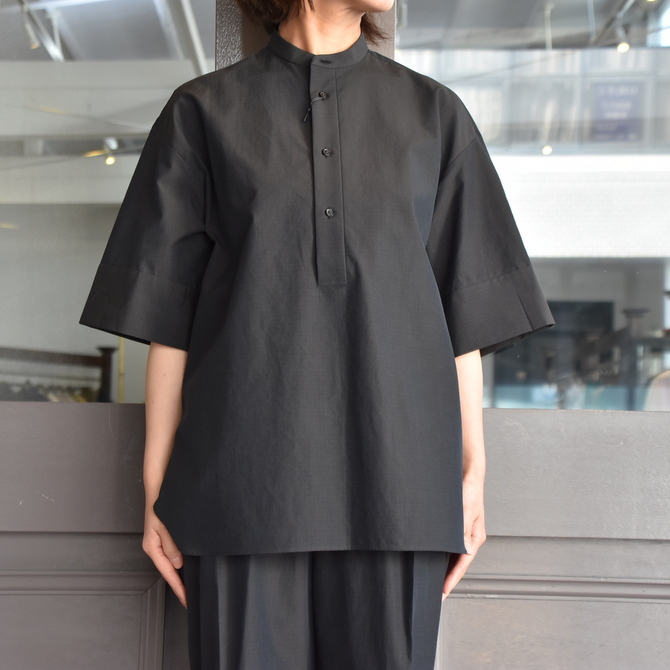 AURALEE(オーラリー) WASHED FINX RIPSTOP CHAMBRAY HALF SLEEVED SHIRTS #A21SS06FL(2)