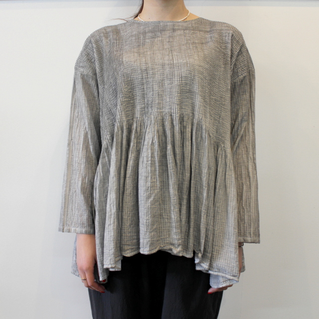 maison de soil(メゾンドソイル) MINI PINTUCK BLOUSE_NMDS21171【K】(2)