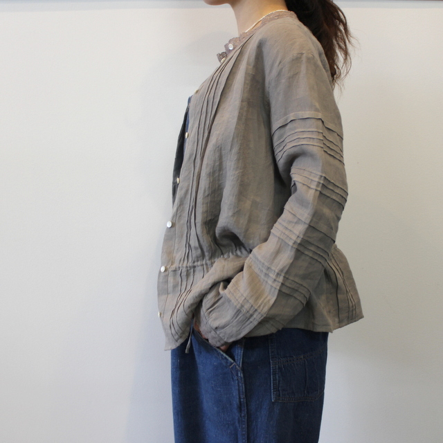maison de soil(メゾンドソイル) LACE PINTUCK 2WAY SHIRT_NMDS21151【K】(2)