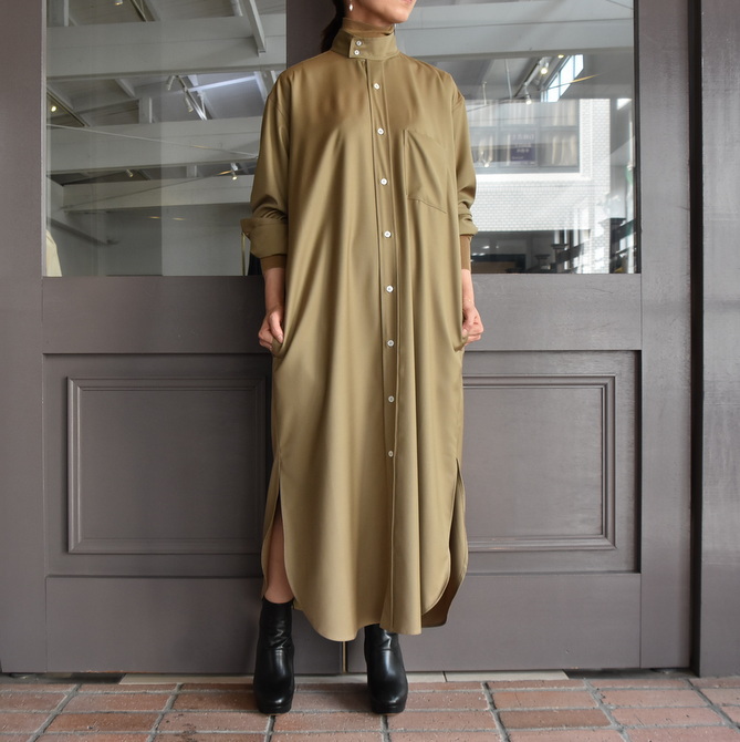 CristaSeya(クリスタセヤ)/Oversized maxi mao shirt dress(2)