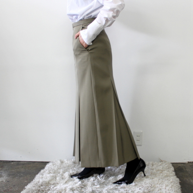 AURALEE(オーラリー) LIGHT WOOL MAX GABARDINE SKIRT_A21AS05MG【K】(2)