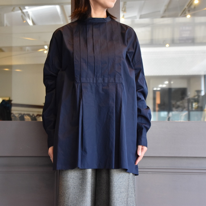 TOUJOURS(トゥジュー) Back Button Tucked bosom Long Shirt #MM35AS04(2)