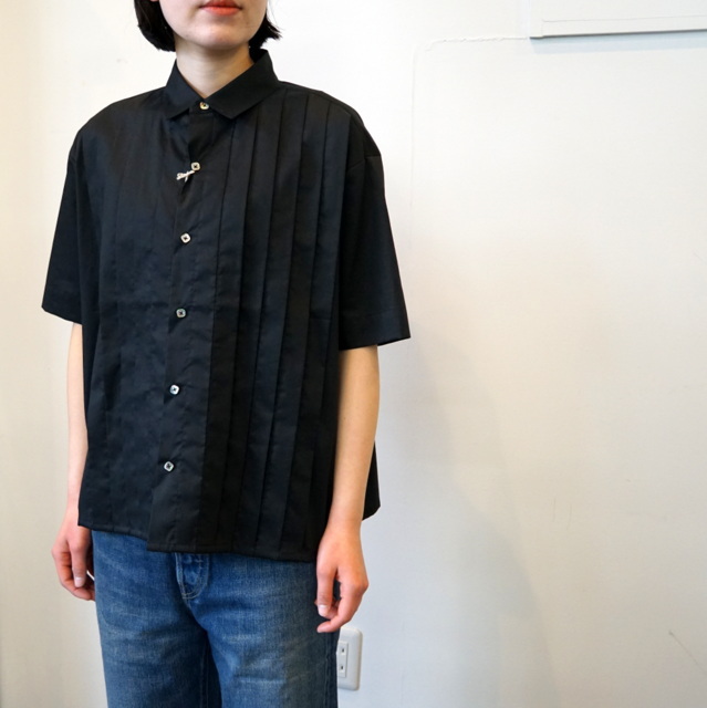 chimala(`}) HIGHCOUNT TWILL TUCK BLOUSE #CS35-S02A(2)