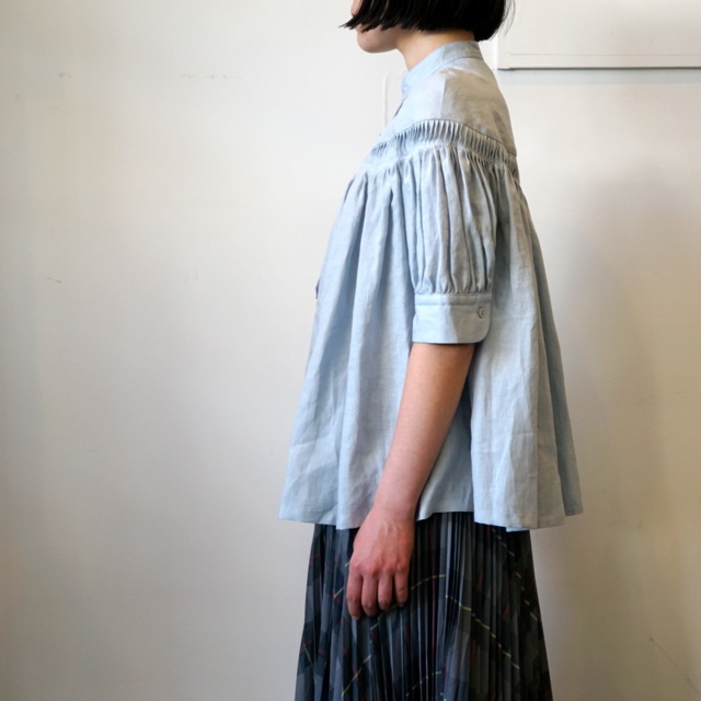 Scye(TC)LINEN TUCKED S/S SHIRT(Ό³)#1223-31007(2)