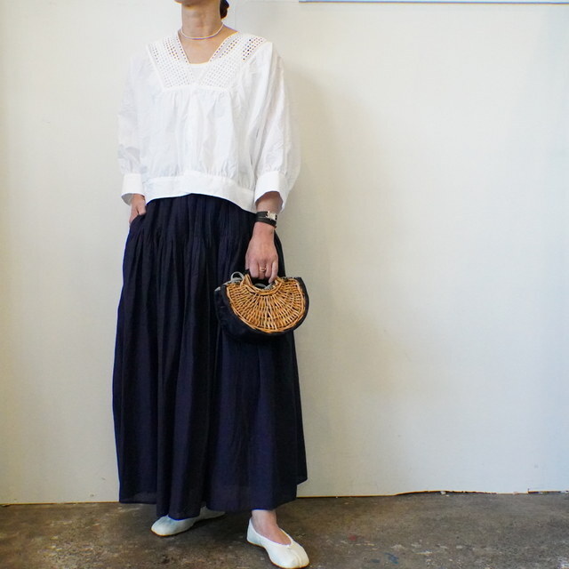 maison de soil(メゾンドソイル) RANDOM PREATS FLARED SKIRT #INMDS25045(2)