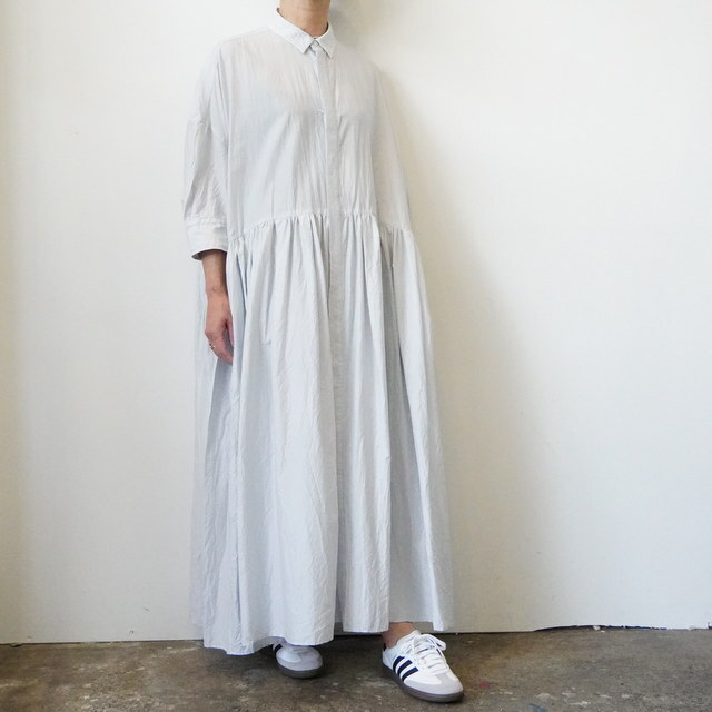 TOUJOURS(トゥジュー) RANDOM PLEATED HALF SLEEVE SHIRT DRESS #MM43RD04(2)
