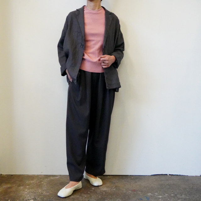 TRAVAIL MANUEL(トラバイユマニュアル) フレンチリネンツイル ラスティックJKT#4013-51(2)