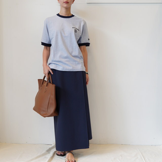 Scye(サイ) 30/2COTTON JERSEY PRINT RINGER T-SHIRT#5725-21702(2)