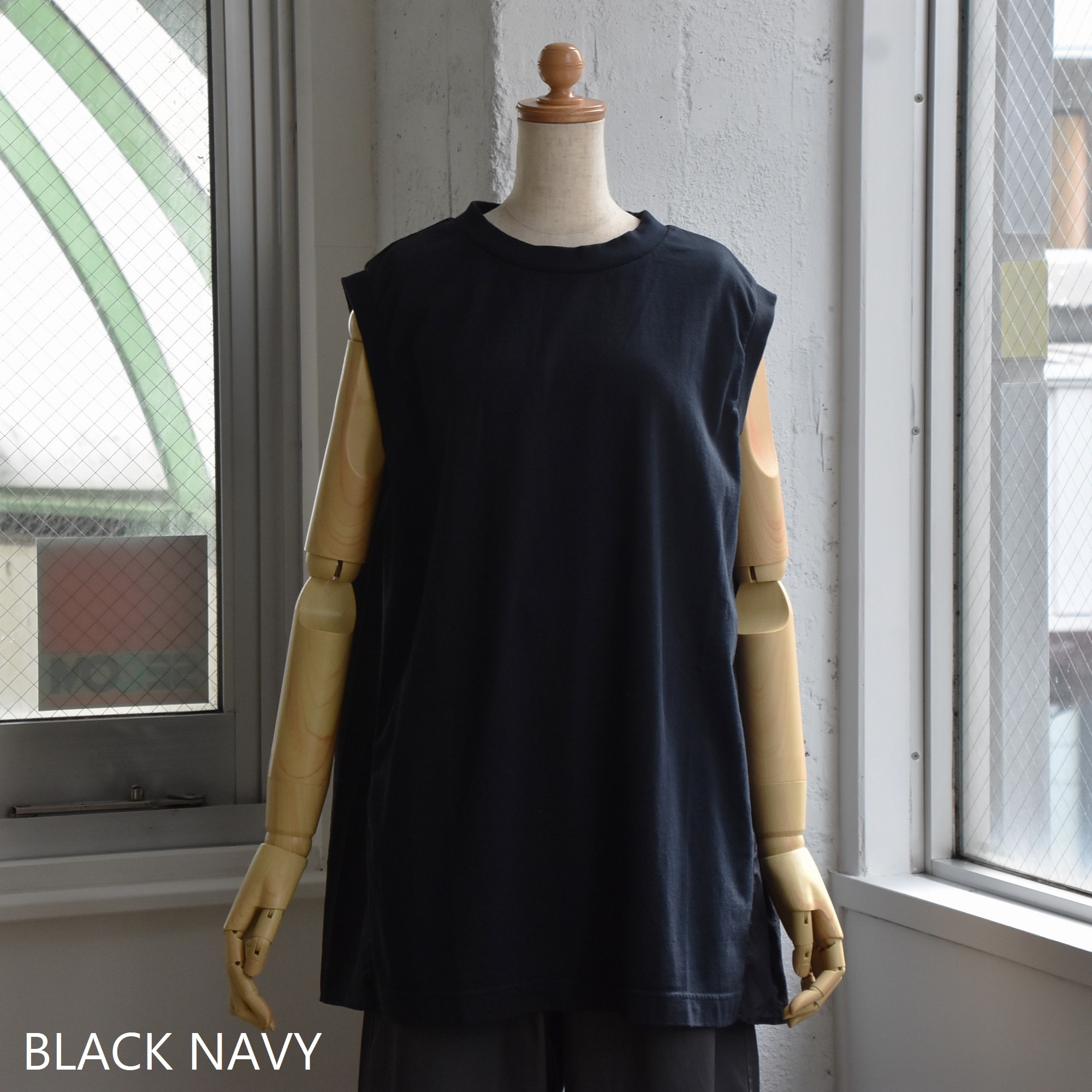 TOUJOURS(トゥジュー) / Sleeveless Combination T-shirt【2色展開】 #FM42XC09-AA(2)