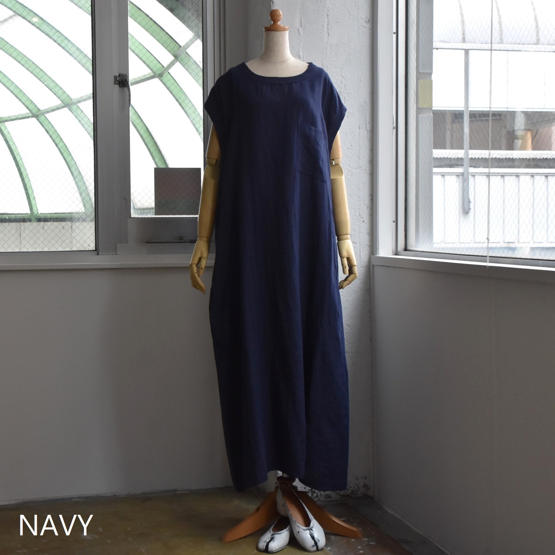 TOUJOURS(トゥジュー) / Pocket Big Tank Dress【2色展開】 #YM42SD04-AA(2)