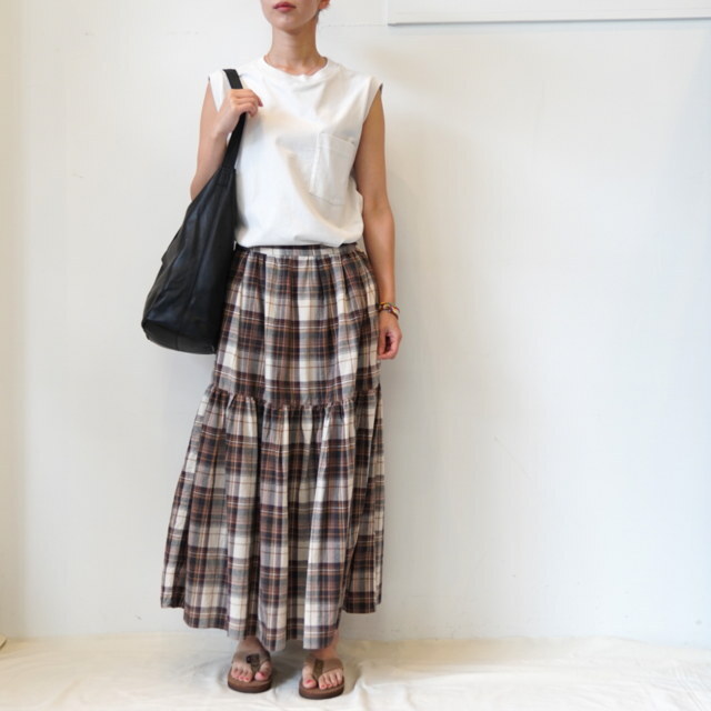 TOUJOURS(トゥジュー) / Raffled Maxi Skirt #TM42WK04(2)
