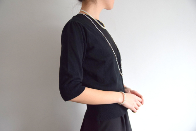 【30%OFF SALE】Bilitis dix-sept ans(ビリティス・ディセッタン)ハーフスリーブカーディガン(3)