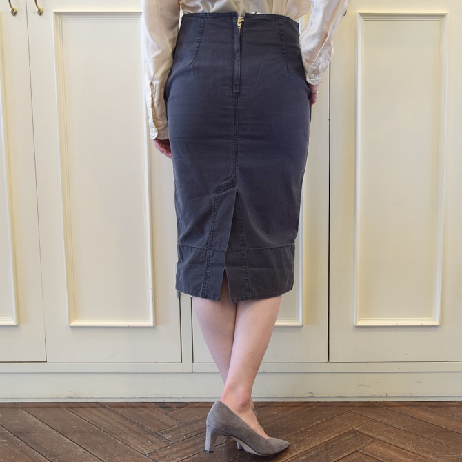 MADISONBLUE(マディソンブルー) SOFIE BACK SATIN TIGHT LONG SKIRT【K】(3)