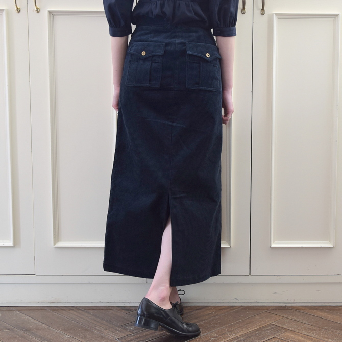 【50%OFF SALE】MW TOKYO(エムダブリュートーキョー) コーデュロイタイトスカート【K】(3)