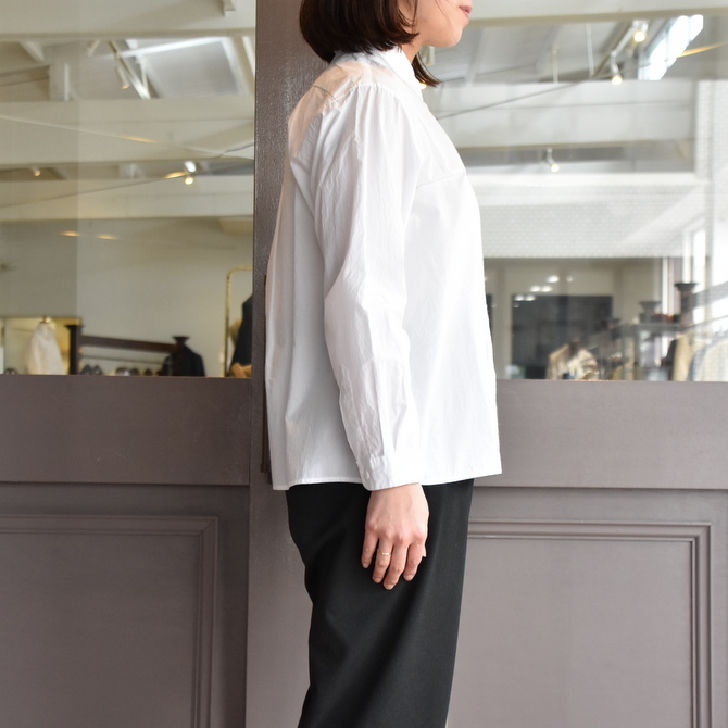 YAECA(ヤエカ) コンフォートシャツリラックス スクエアL(WHITE) #68152(3)