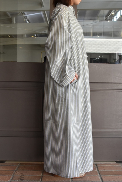 【40%off sale】 CristaSeya(クリスタセヤ)/ STRIPED MAXI SHIRT DRESS(3)