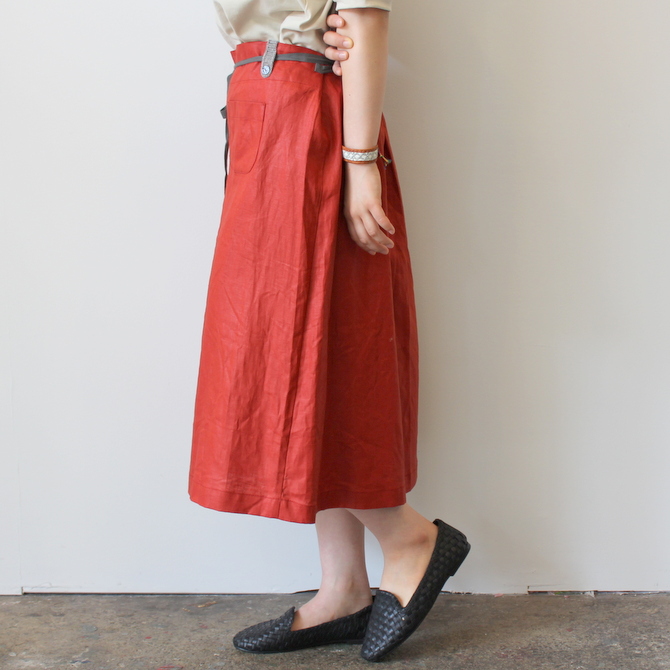 【40%OFF SALE】GASA*grue(ガサ グルー) ドローイングのためのボックススカート_41091-02412【K】(3)
