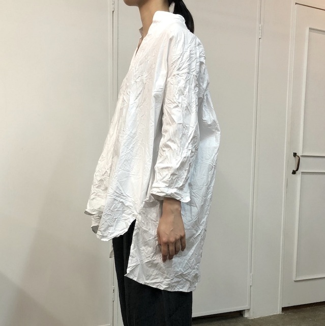 DANIELA GREGIS(ダニエラ グレジス) バンドカラーブラウス(WHITE)【K】(3)