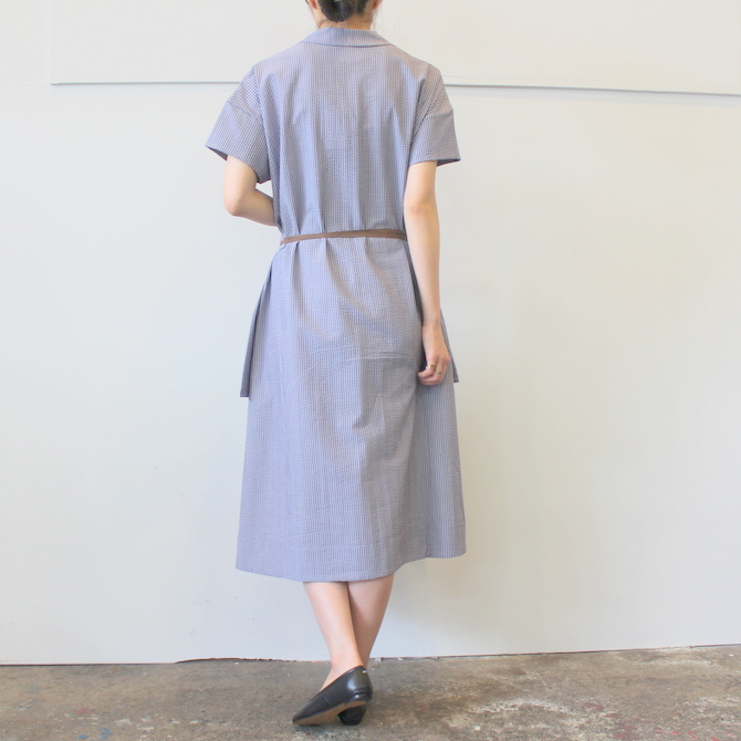 【40%OFF SALE】ÉCOLE DE CURIOSITÉS(エコールドキュリオジテ)COTTON SEERSUCKER DRESS_DAISY【K】(3)