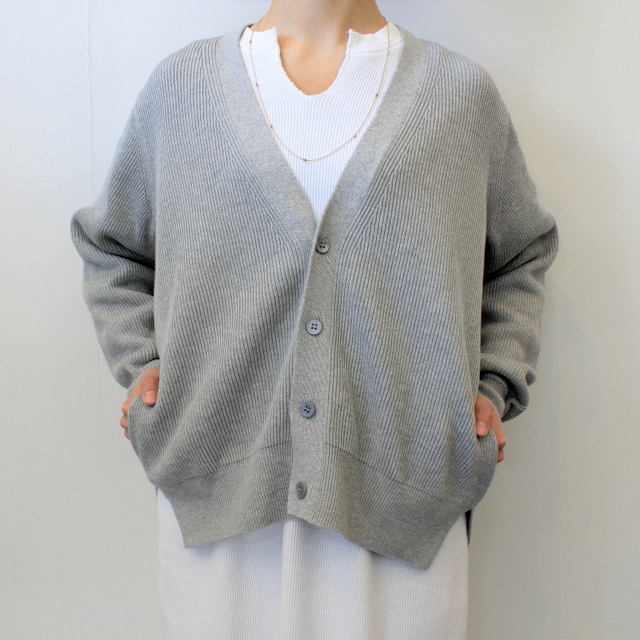 Graphpaper(グラフペーパー)【20 SS】High Density Cotton Knit Cardigan_GL201-80078【K】(3)