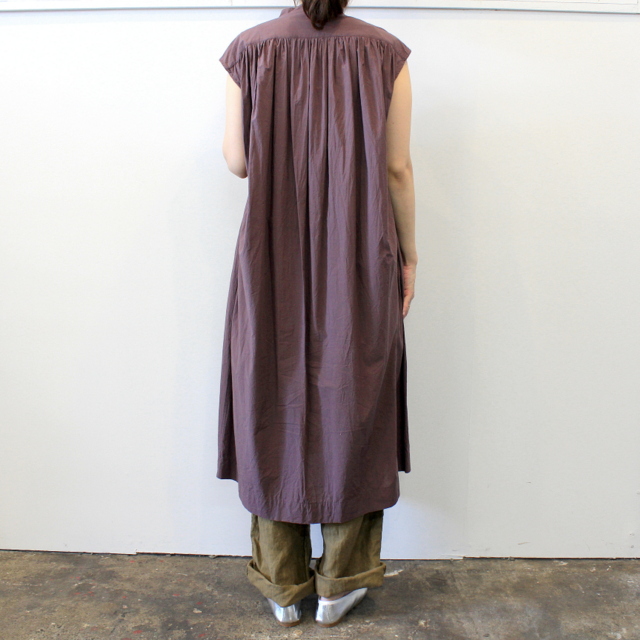 TOUJOURS(トゥジュー)【20SS】Pleated Sleeveless Shirt Dress_MM32ND03【K】(3)