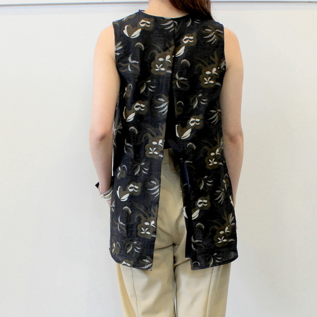 【30% off sale】YOKE(ヨーク)【20SS】BACK SLIT JACQUARD TOPS_YKL20SS0009BL-K【K】(3)