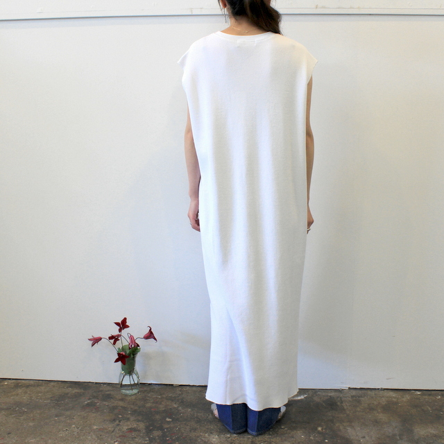 【30% off sale】Graphpaper(グラフペーパー)【20 SS】Waffle Slit Neck Sleeveless Dress(2色展開)_GL201-70133B【K】(3)