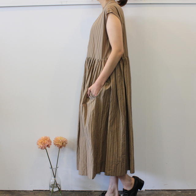 TOUJOURS(トゥジュー)【20SS】Sleeveless Band Collar Dress TM32FD02 【K】(3)