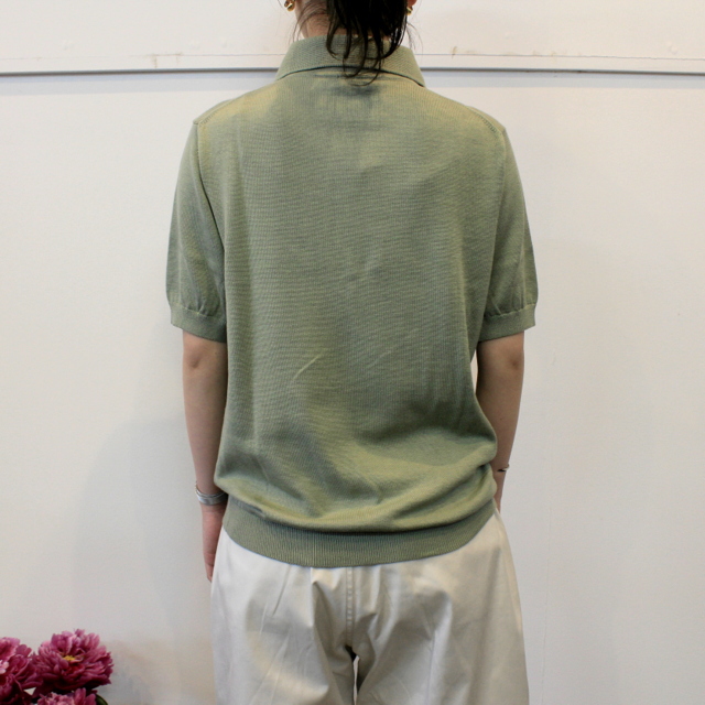 LENO&Co.(リノアンドコー) 【20SS】COTTON SILK KNIT POLO(2色展開)_L2001K002【Z】(3)