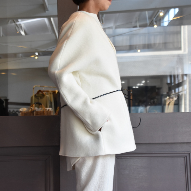 TENNE HANDCRAFTED MODERN(テン ハンドクラフテッドモダン) NO COLLAR KNIT JACKET (2色展開)#003JK(3)