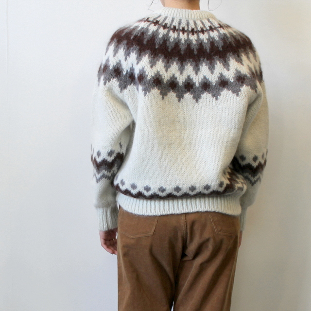 BATONER(バトナー)【20AW】women MOHAIR NORDIC CREW NECK(2色展開)_BN-20FL-054【K】(3)