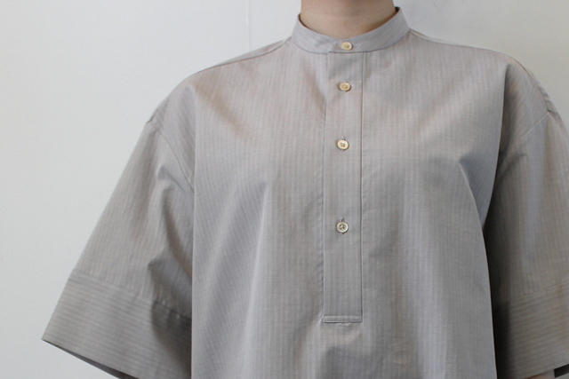 AURALEE(オーラリー)【21SS】WASHED FINX RIPSTOP CHAMBRAY HALF SLEEVED SHIRTS_A21SS06FL【K】(3)