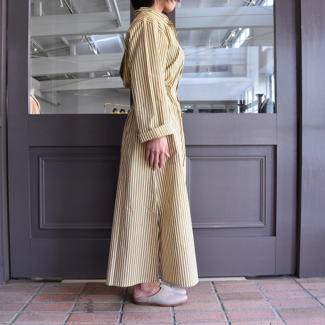 CristaSeya(クリスタセヤ)/ GATHERED COTTON MAO SHIRT DRESS #01SA-ST(3)