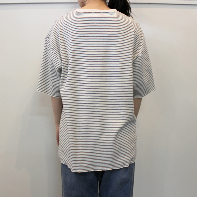 LENO&Co.(リノアンドコー) 【21SS】HALF SLEEVE BORDER T-SHIRT(2色展開)_H2101CS003【K】(3)