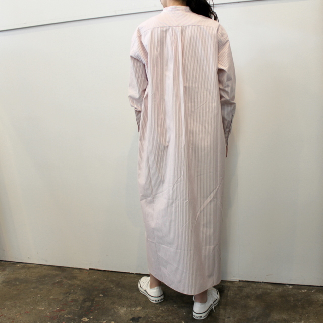 LENO&Co.(リノアンドコー) 【21SS】BAND COLLAR PULLOVER DRESS STRIPE_L2101DR001【K】(3)