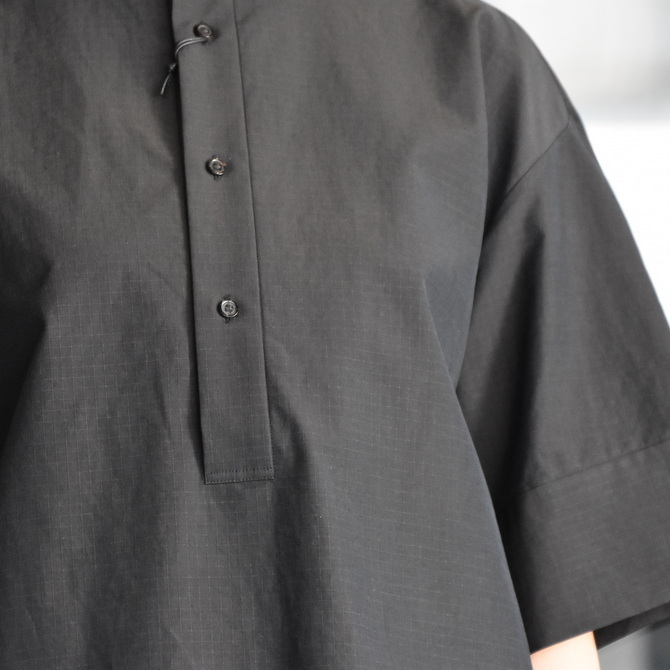 AURALEE(オーラリー) WASHED FINX RIPSTOP CHAMBRAY HALF SLEEVED SHIRTS #A21SS06FL(3)