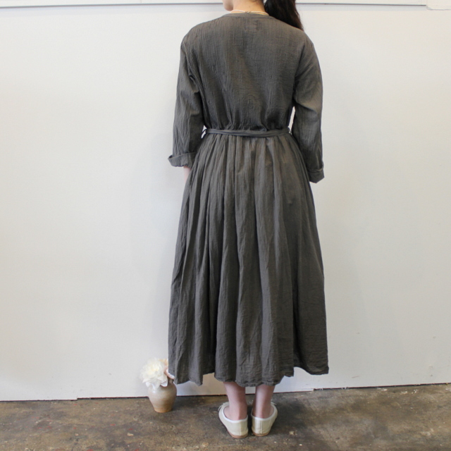 maison de soil(メゾンドソイル) MINI PINTUCK WRAP DRESS_NMDS21173【K】(3)