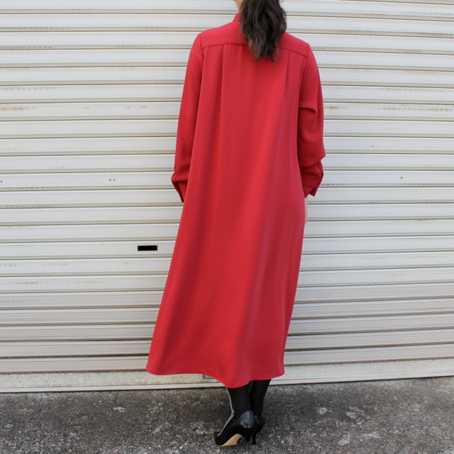 Graphpaper(グラフペーパー)【21AW】Satin Band Collar Dress(4色展開)_GL213-60125B【K】(3)