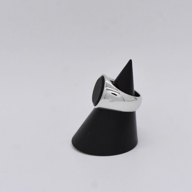 TOM WOOD(トムウッド) Oval Black Onyx ring #R74HUMBO01S925(3)