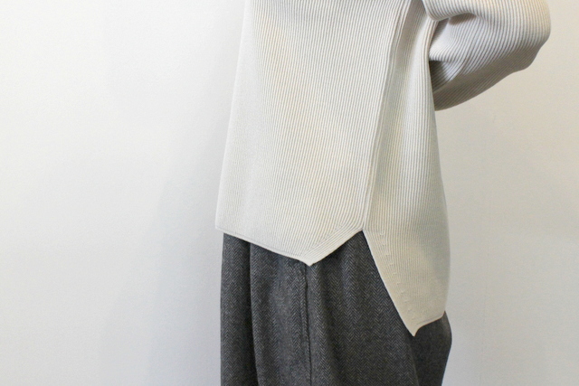 BATONER(バトナー) EXTRA HARD TWIST WOOL V-NECK (2色展開)_BN-21FL-012【K】(3)