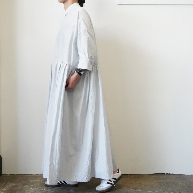 TOUJOURS(トゥジュー) RANDOM PLEATED HALF SLEEVE SHIRT DRESS #MM43RD04(3)