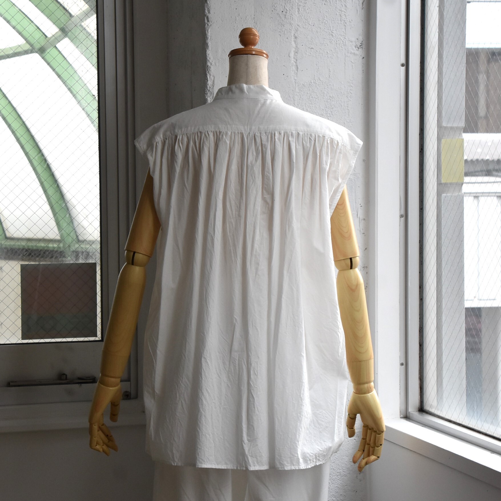 TOUJOURS(トゥジュー) / Pleated Sleeveless Long Shirt #MM42YS02-AA(3)