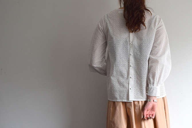 Bilitis dix-sept ans(ビリティス・ディセッタン) Cotton Lace Blouse(2色展開)(4)
