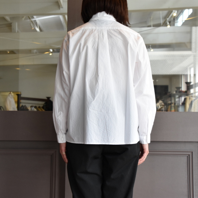 YAECA(ヤエカ) コンフォートシャツリラックス スクエアL(WHITE) #68152(4)